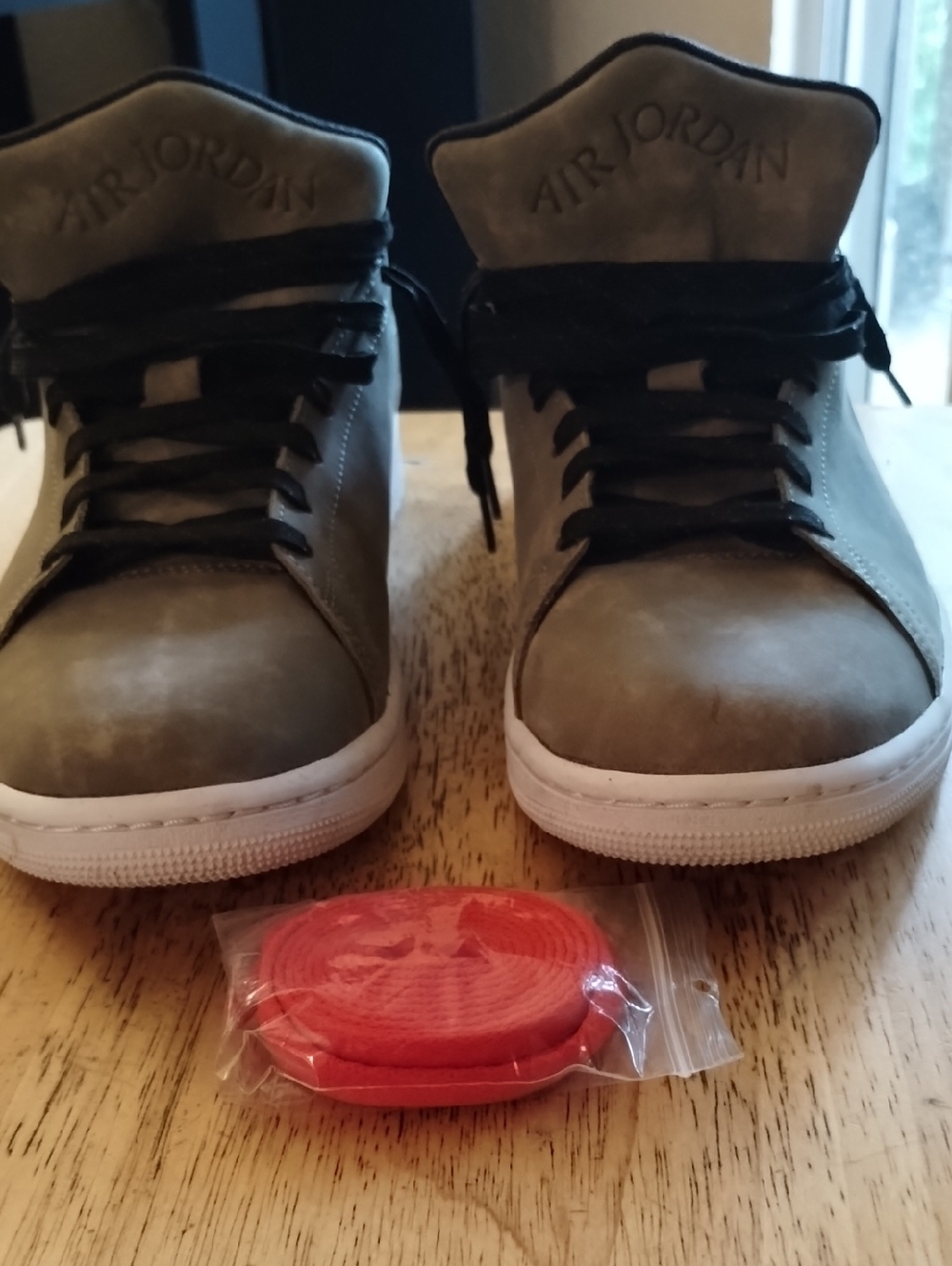 Air Jordan Brown Suede Lo Sneakers with Black Laces